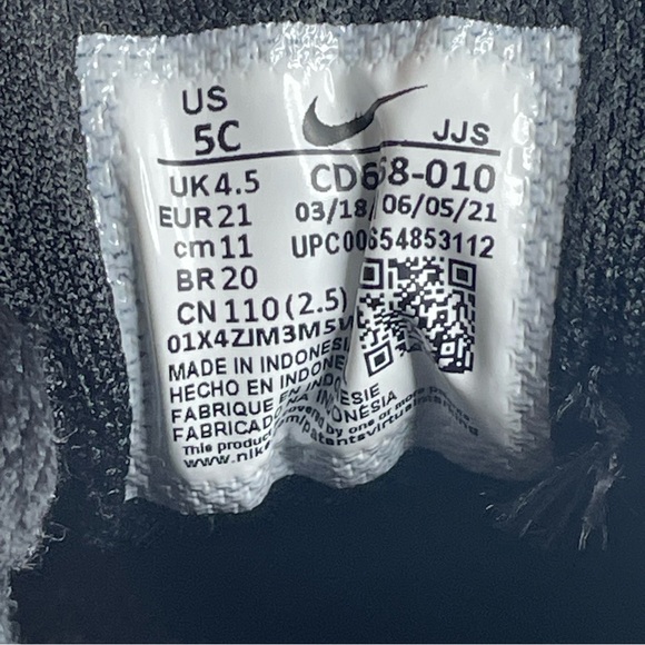 Nike Air Max 90 LTR Sneaker Shoe Toddler Size US 5C EU 21 Black White CD6868-010 - Picture 14 of 14